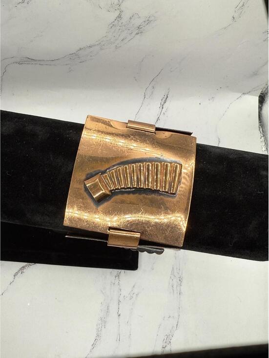 Jewelry - Vintage Retro Copper Statement Cuff Bracelet Bold & Beautiful